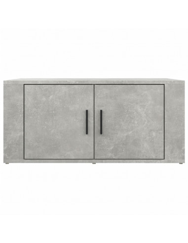 Tavolino Salotto Grigio Cemento 80x50x36 cm Legno Multistrato