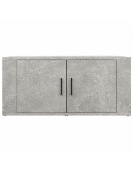 Tavolino Salotto Grigio Cemento 80x50x36 cm Legno Multistrato