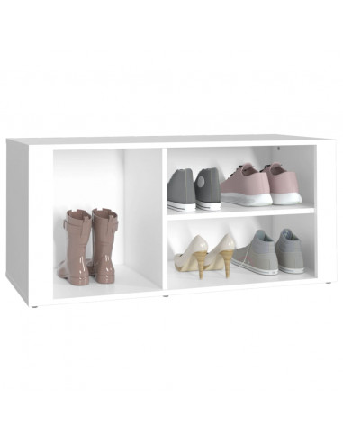 Scarpiera bianco 100x35x45 cm in Legno Multistrato