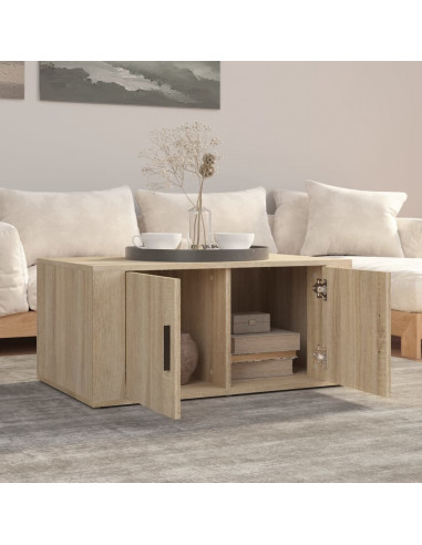 Tavolino da Salotto Rovere Sonoma 80x50x36 cm Legno Multistrato