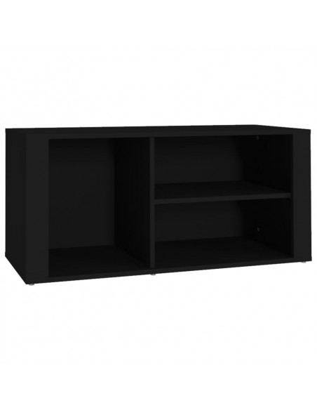 Scarpiera Nero 100x35x45 cm in Legno Multistrato