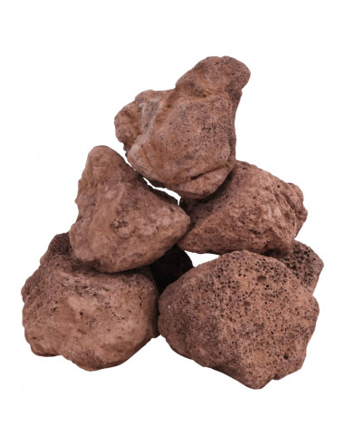 Rocce Vulcaniche 10 kg Rosse 10-30 cm