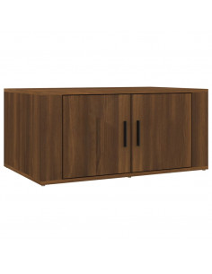 Tavolino da Salotto Rovere Marrone 80x50x36cm Legno Multistrato 2