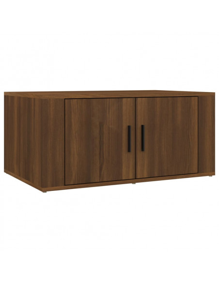 Tavolino da Salotto Rovere Marrone 80x50x36cm Legno Multistrato