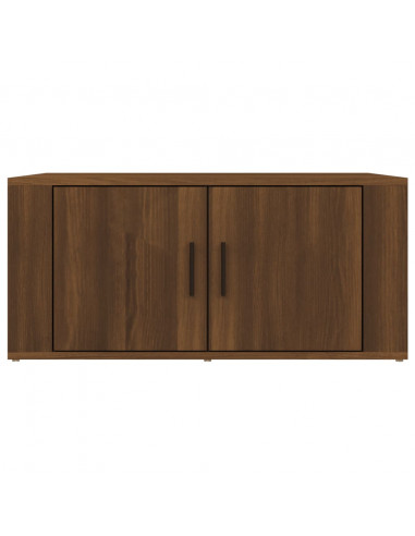 Tavolino da Salotto Rovere Marrone 80x50x36cm Legno Multistrato