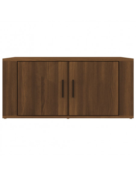 Tavolino da Salotto Rovere Marrone 80x50x36cm Legno Multistrato