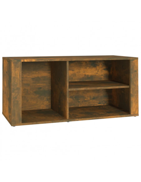 Scarpiera Rovere Fumo 100x35x45 cm in Legno Multistrato
