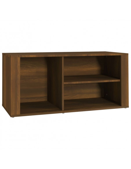 Scarpiera Rovere Marrone 100x35x45 cm in Legno Multistrato