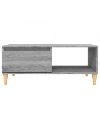 Tavolino Salotto Grigio Sonoma 90x50x36,5 cm Legno Multistrato
