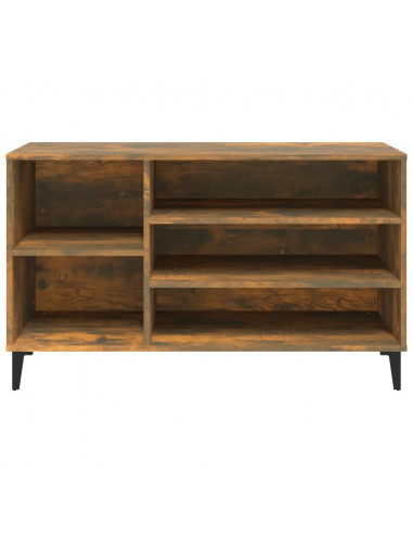 Scarpiera Rovere Fumo 102x36x60 cm in Legno Multistrato