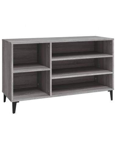 Scarpiera Grigio Sonoma 102x36x60 cm in Legno Multistrato