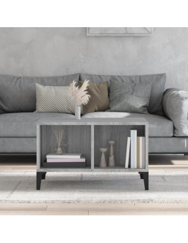 Tavolino da Salotto grigio sonoma 60x50x36,5 cm in Multistrato