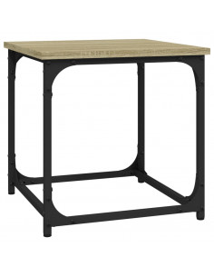 Tavolino Rovere Sonoma 40x40x40 cm in Legno Multistrato 2
