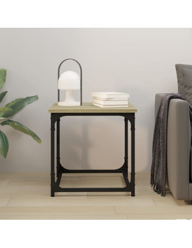 Tavolino Rovere Sonoma 40x40x40 cm in Legno Multistrato