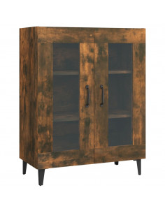 Credenza Rovere Fumo 69,5x34x90 cm in Legno Multistrato 2