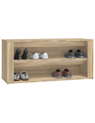 Scarpiera Rovere Sonoma 100x35x45 cm in Legno Multistrato