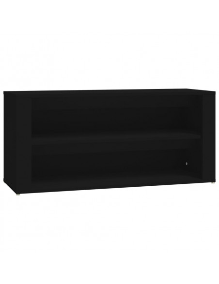 Scarpiera Nera 100x35x45 cm in Legno Multistrato