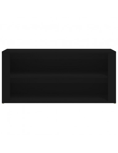 Scarpiera Nera 100x35x45 cm in Legno Multistrato