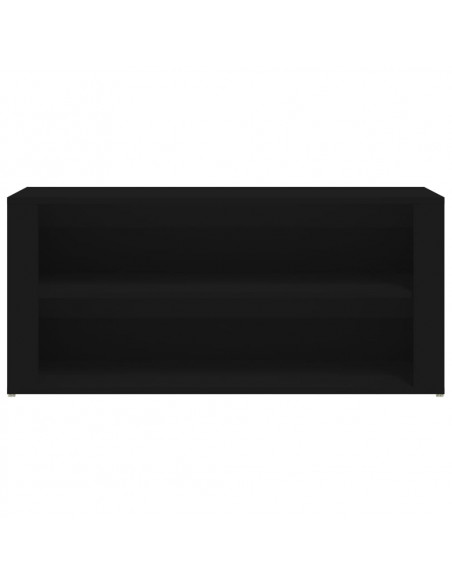 Scarpiera Nera 100x35x45 cm in Legno Multistrato