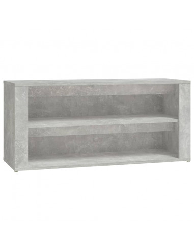 Scarpiera Grigio Cemento 100x35x45 cm in Legno Multistrato