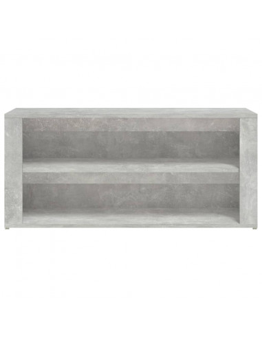 Scarpiera Grigio Cemento 100x35x45 cm in Legno Multistrato