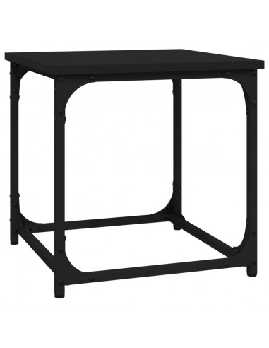 Tavolino Nero 40x40x40 cm in Legno Multistrato