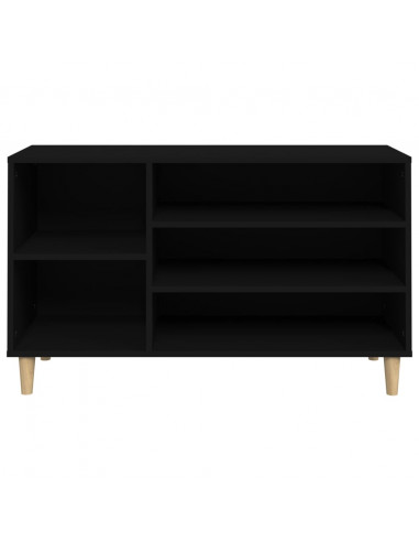 Scarpiera Nera 102x36x60 cm in Legno Multistrato