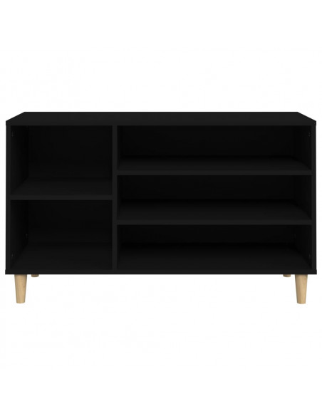 Scarpiera Nera 102x36x60 cm in Legno Multistrato