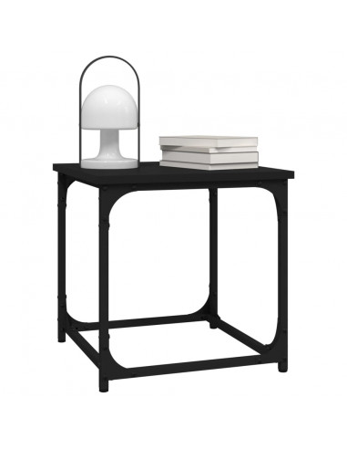 Tavolino Nero 40x40x40 cm in Legno Multistrato