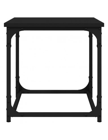 Tavolino Nero 40x40x40 cm in Legno Multistrato
