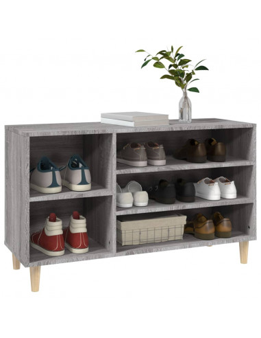 Scarpiera Grigio Sonoma 102x36x60 cm in Legno Multistrato