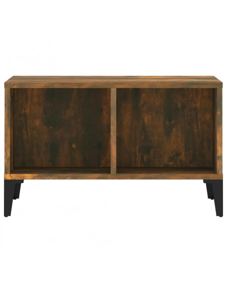 Tavolino da Salotto Rovere Fumo 60x50x36,5 cm Legno Multistrato