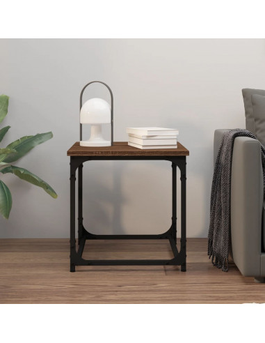 Tavolino da Salotto Rovere Marrone 40x40x40cm Legno Multistrato