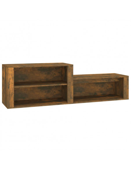 Scarpiera Rovere Fumo 150x35x45 cm in Legno Multistrato
