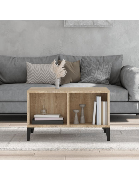 Tavolino Salotto Rovere Sonoma 60x50x36,5 cm Legno Multistrato
