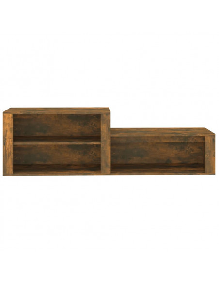 Scarpiera Rovere Fumo 150x35x45 cm in Legno Multistrato