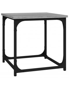 Tavolino Grigio Sonoma 40x40x40 cm in Legno Multistrato 2