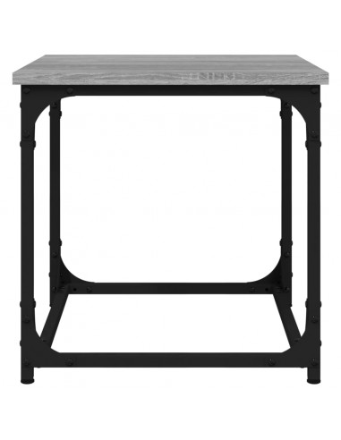 Tavolino Grigio Sonoma 40x40x40 cm in Legno Multistrato