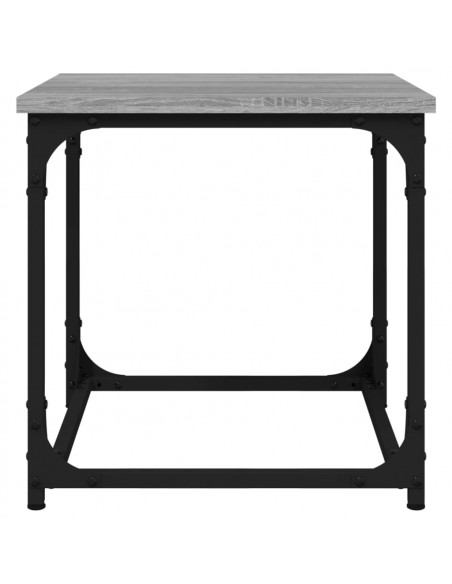 Tavolino Grigio Sonoma 40x40x40 cm in Legno Multistrato