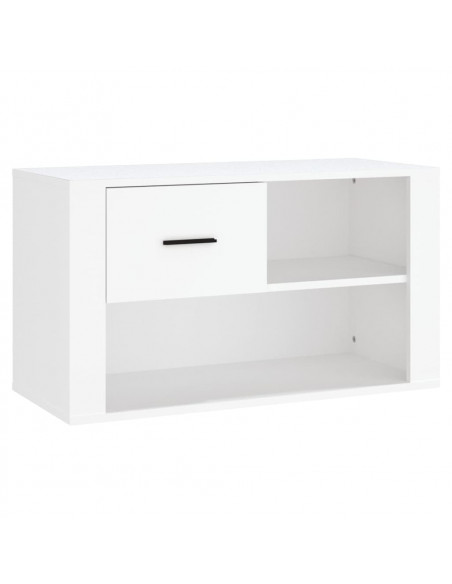 Scarpiera Bianca 80x35x45 cm in Legno Multistrato