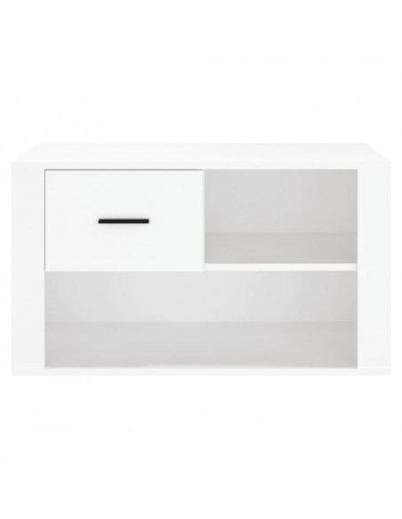 Scarpiera Bianca 80x35x45 cm in Legno Multistrato
