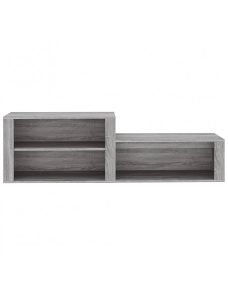 Scarpiera Grigio Sonoma 150x35x45 cm in Legno Multistrato