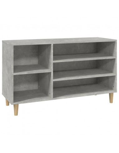 Scarpiera Grigio Cemento 102x36x60 cm in Legno Multistrato