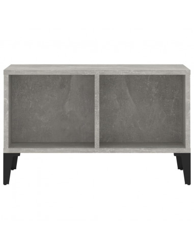 Tavolino Salotto Grigio Cemento 60x50x36,5 cm Legno Multistrato