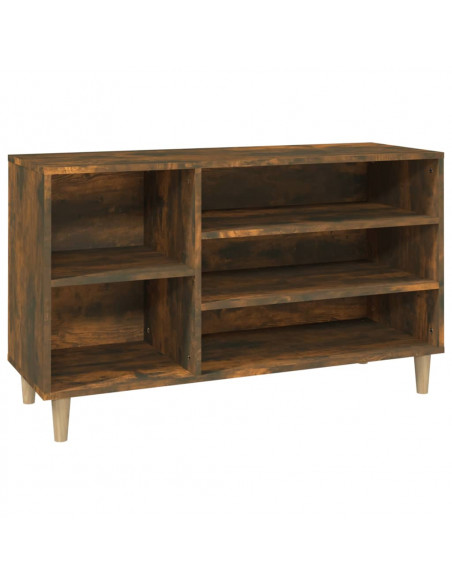 Scarpiera Rovere Fumo 102x36x60 cm in Legno Multistrato