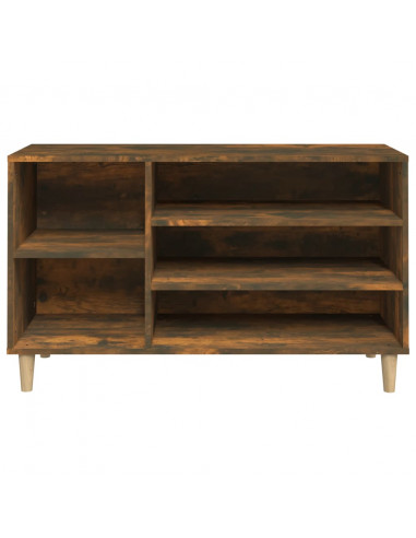 Scarpiera Rovere Fumo 102x36x60 cm in Legno Multistrato