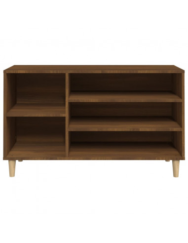 Scarpiera Rovere Marrone 102x36x60 cm in Legno Multistrato