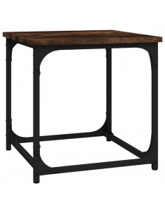 Tavolino da Salotto Rovere Fumo 40x40x40cm in Legno Multistrato 2