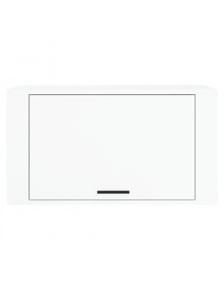 Scarpiera a Parete Bianco Lucido 70x35x38 cm Legno Multistrato