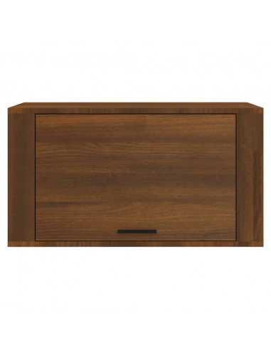 Scarpiera a Muro Rovere Marrone 70x35x38 cm Legno Massello Pino
